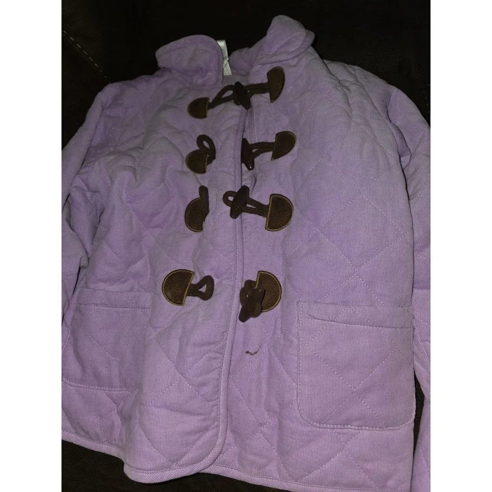 Gymboree sunflower smiles purple coat size 10 12